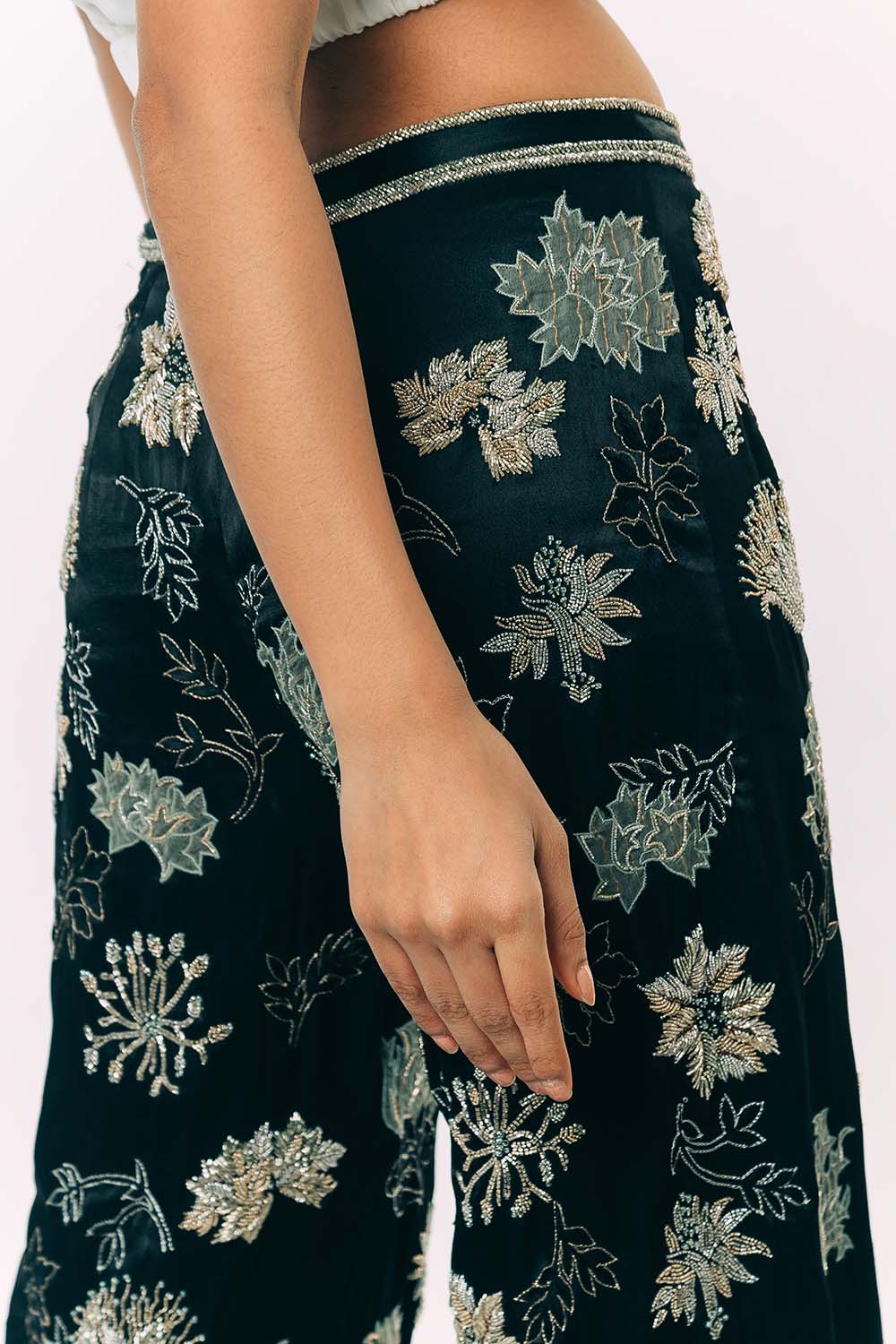 Heavy Embroidered Morris Pants