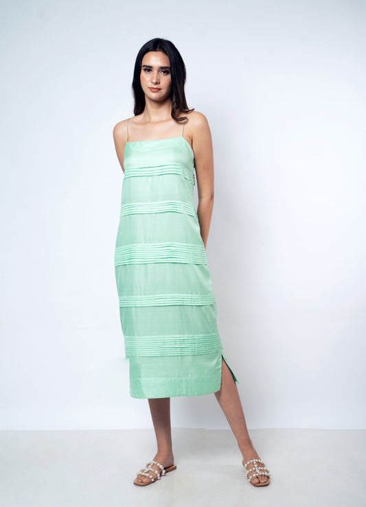 Green Slip Dress