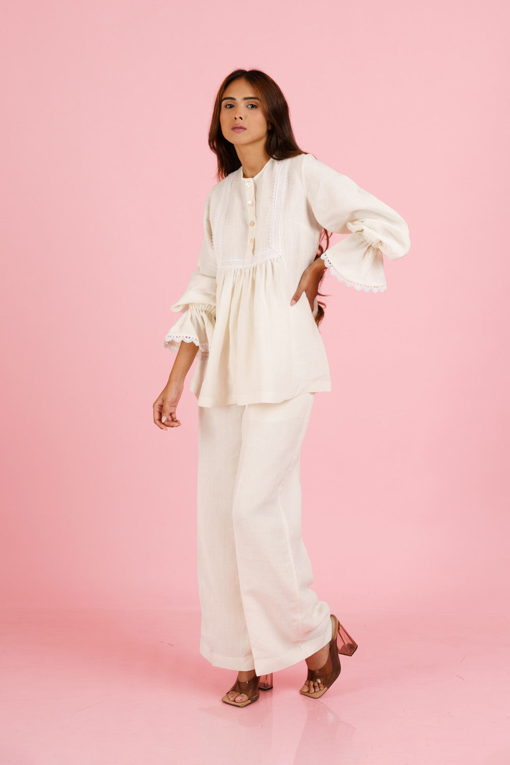 Pearl Co-ord Set - White