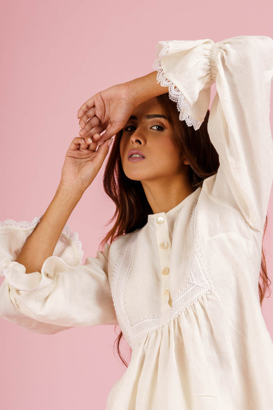 Pearl Co-ord Set - White