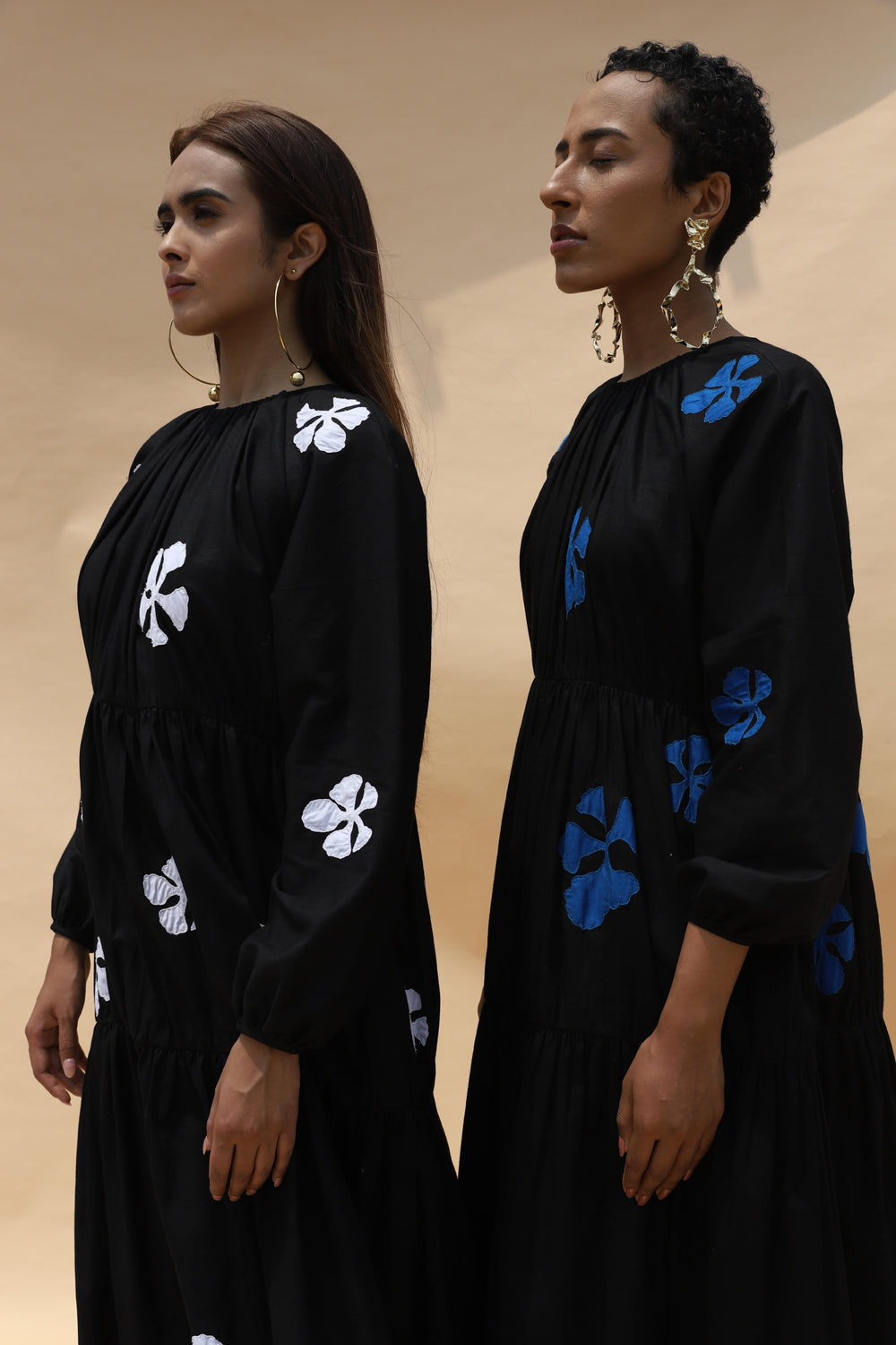 Gai Dress - Blue and Black