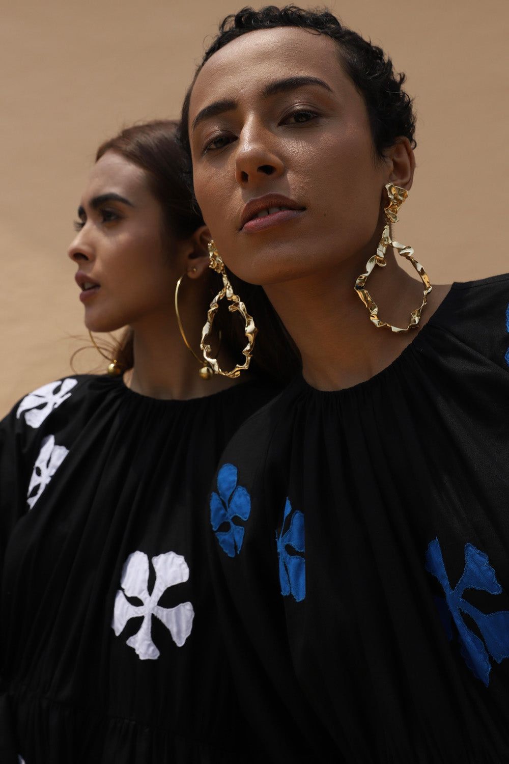 Gai Dress - White and Black