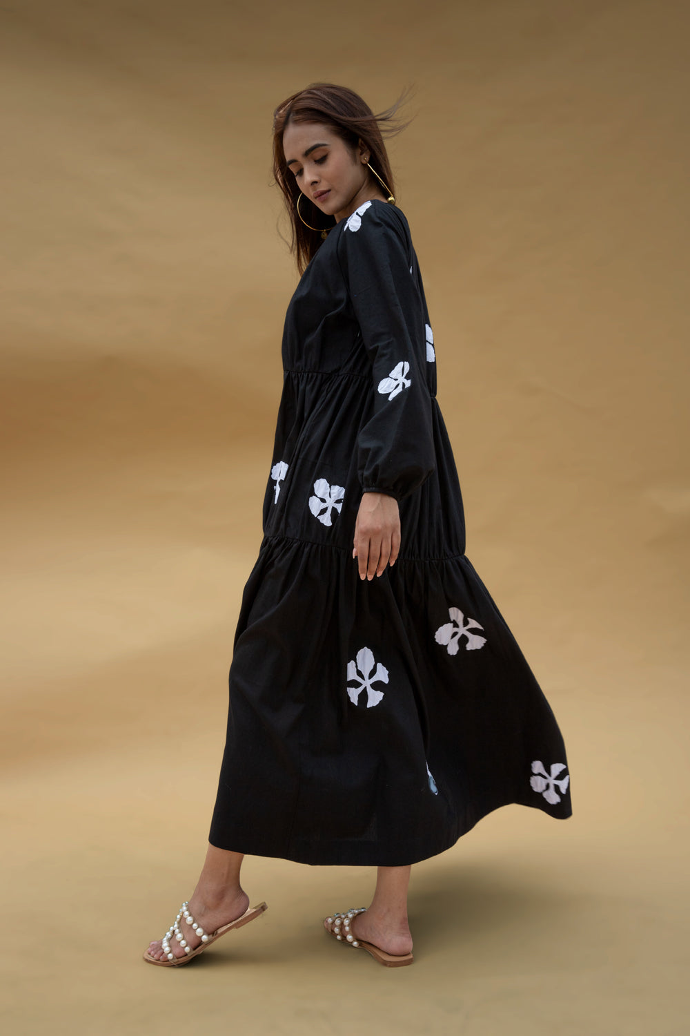 Gai Dress - White and Black