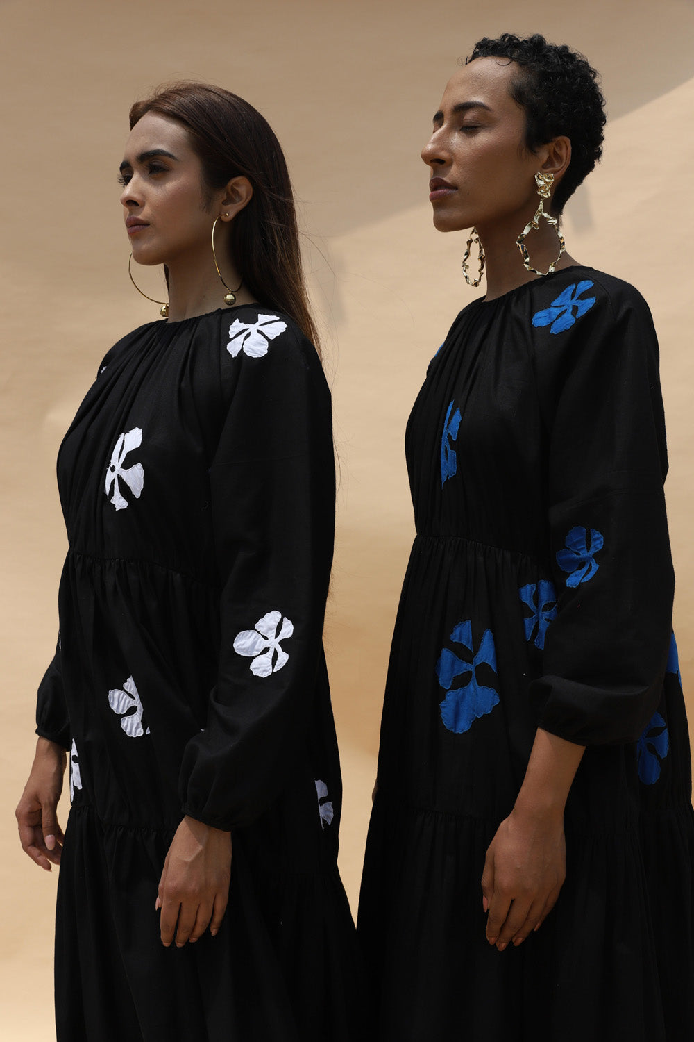 Gai Dress - White and Black