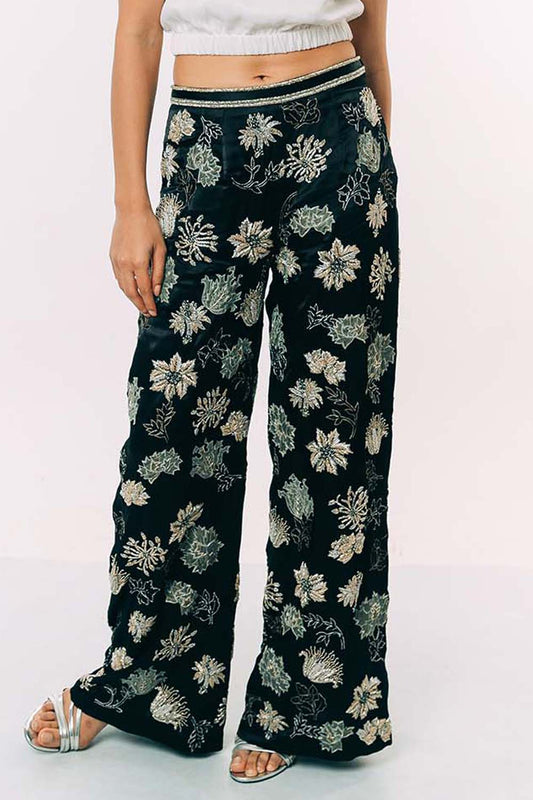Heavy Embroidered Morris Pants
