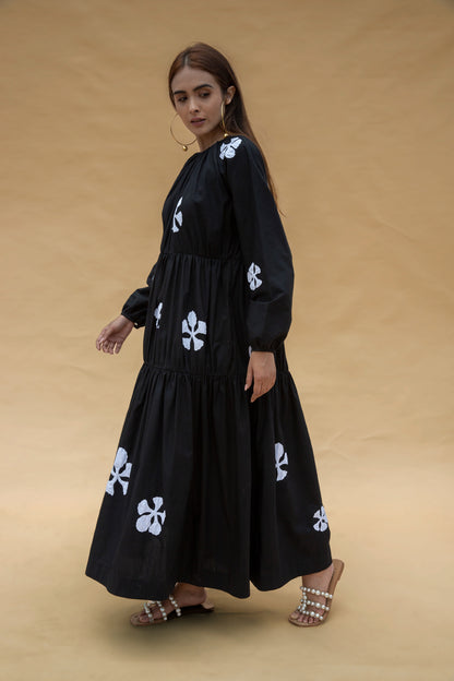 Gai Dress - White and Black