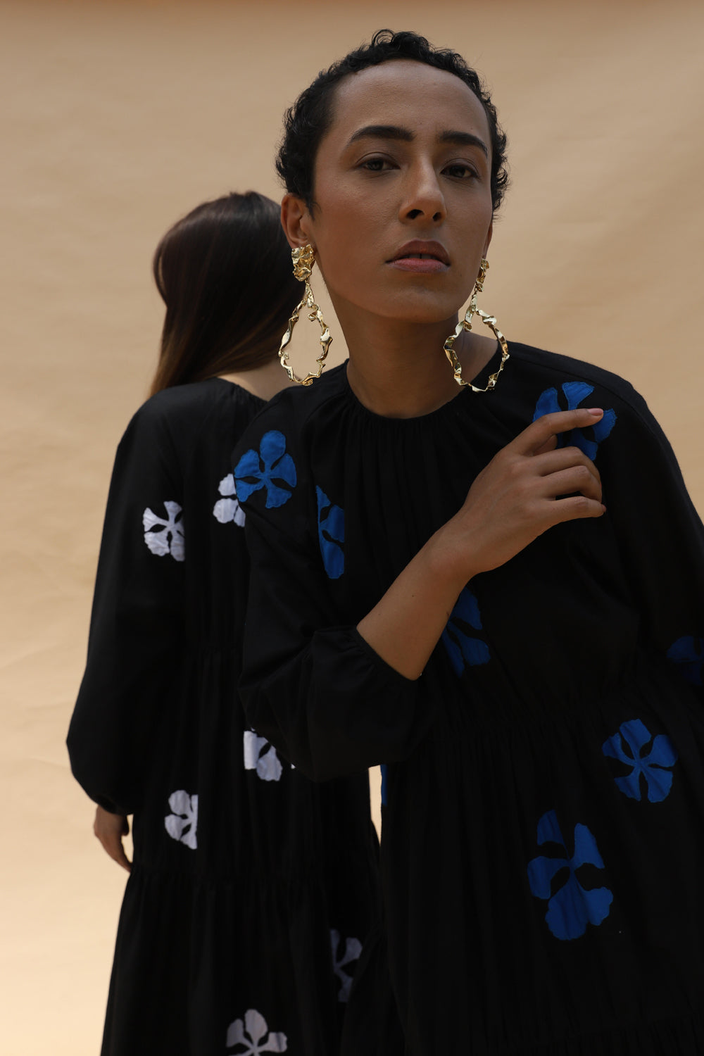 Gai Dress - White and Black